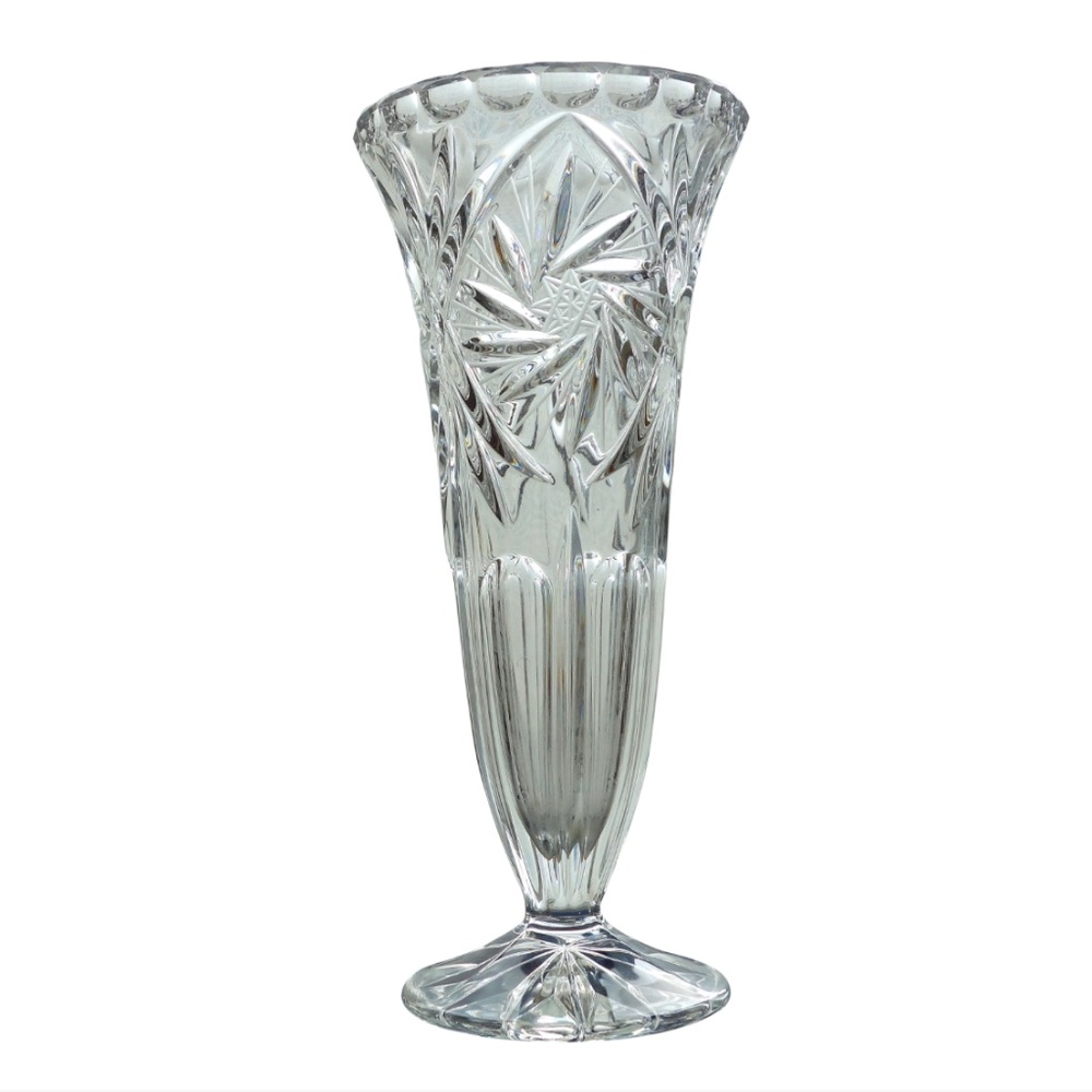 Vintage EAPG Star of David Crystal Vase